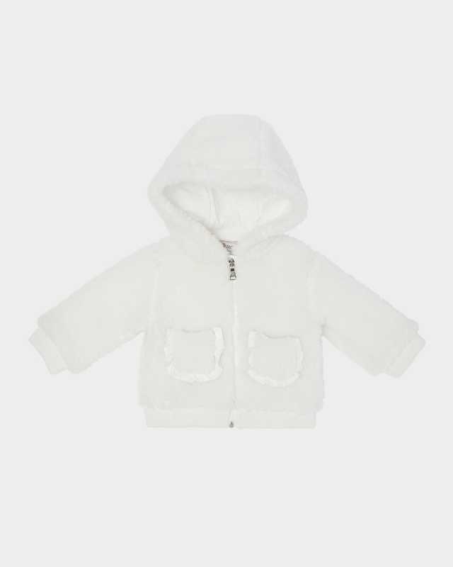 Boy's Fleece Zip-Front Pocketed Cardigan, Size 6M-